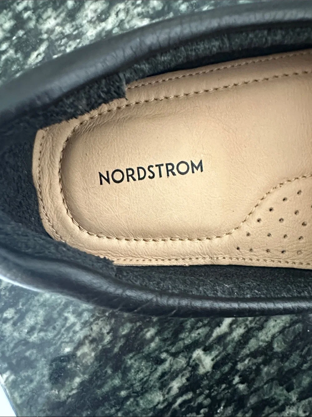 NWOT Nordstrom Men’s Black Leather Bit Driving Loafers